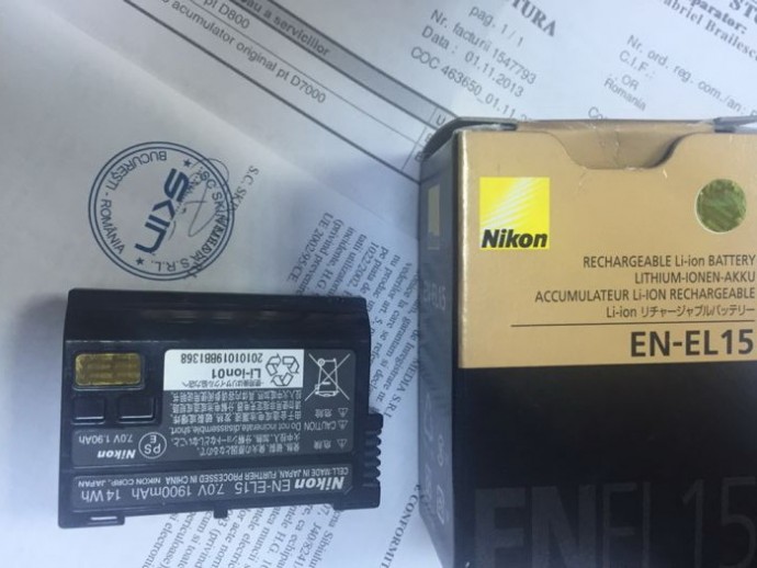  Acumulator original Nikon EN-EL15