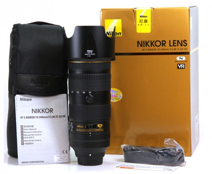  Nikon 70-200mm F2.8 AF-S E FL ED VR