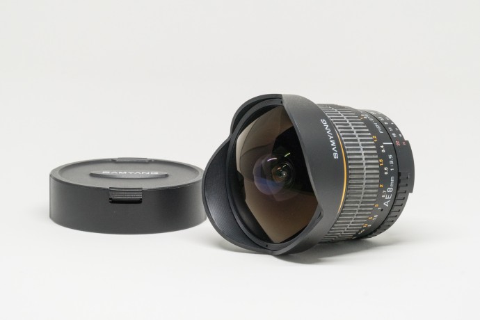  Obiectiv Samyang AE8mm 1:3.5 manual focus montura Nikon