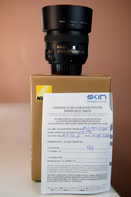  Nikon AF-S NIKKOR 50mm f/1.4G