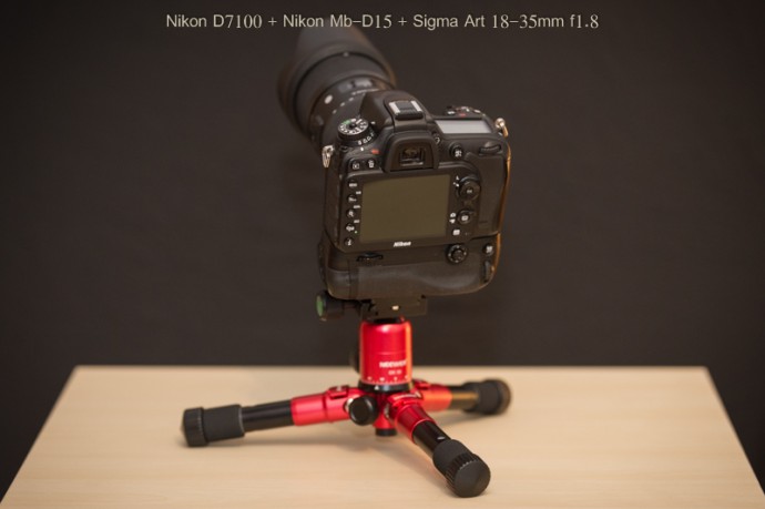  D7100 + Grip Nikon MB-D15 + Sigma 18-35mm f1.8