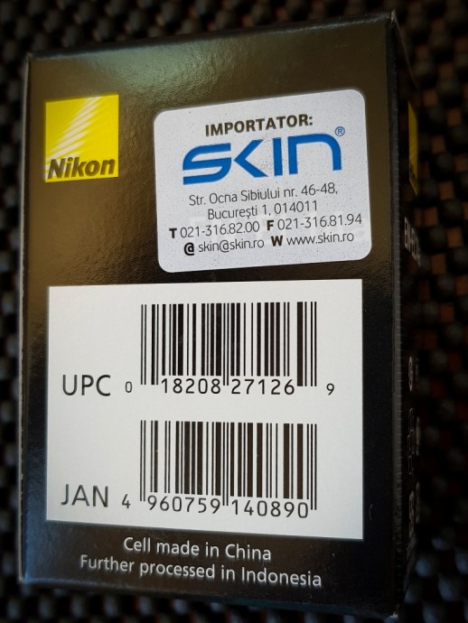  Nikon EN-EL14a (D5500, D5300, D5200, D3300, D3200, D3100...)