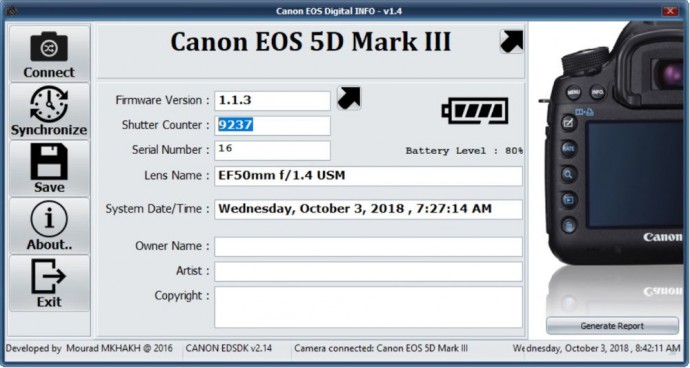  Canon EOS 5D Mark III body - full frame - 9237 cadre 