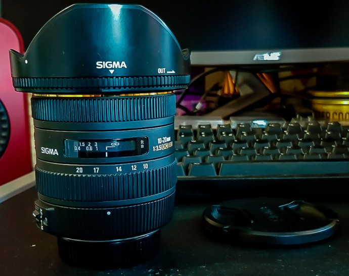  Sigma 10-20mm Obiectiv Foto DSLR F3.5 EX HSM Nikon f+ filtru