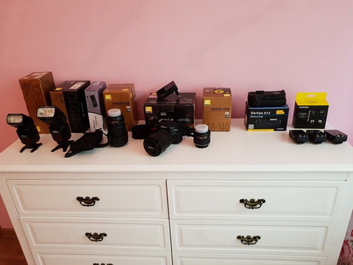  D5500+18-55vr+14-140vr+70-300vr+SB-uri etc