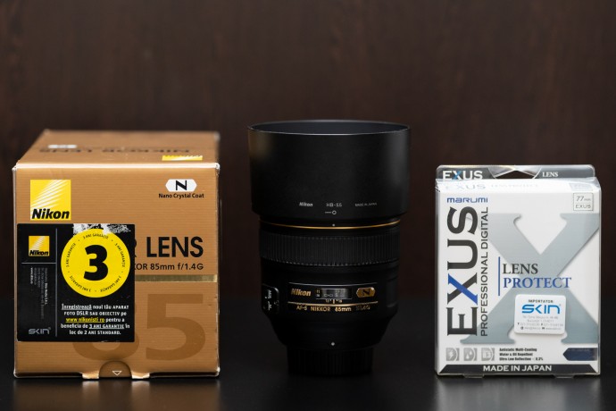  Nikon 85mm f/1.4G + filtru protectie