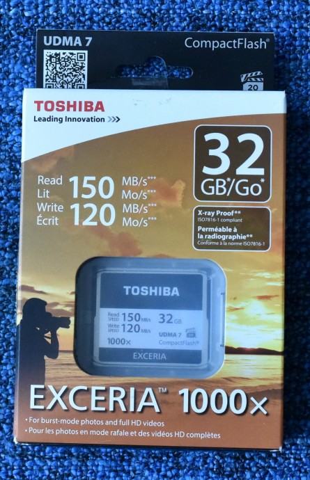  Vand Compact Flash Toshiba Exceria 32GB 1000x UDMA7