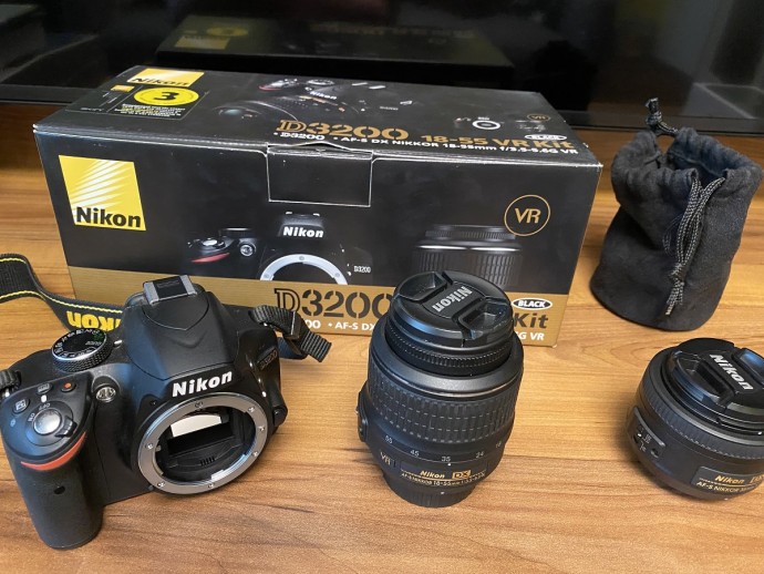  Nikon D3200 kit AF-s DX 18-55mm f/3.5-5.6G VR